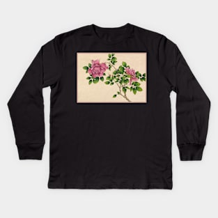 Rose (18th Century) painting by Zhang Ruoai. Original from The Cleveland Museum of Art Kids Long Sleeve T-Shirt